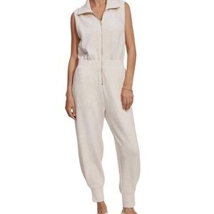 Varley Madelyn Jumpsuit Size Medium DoubleSoft Material Sleeveless Zip Front